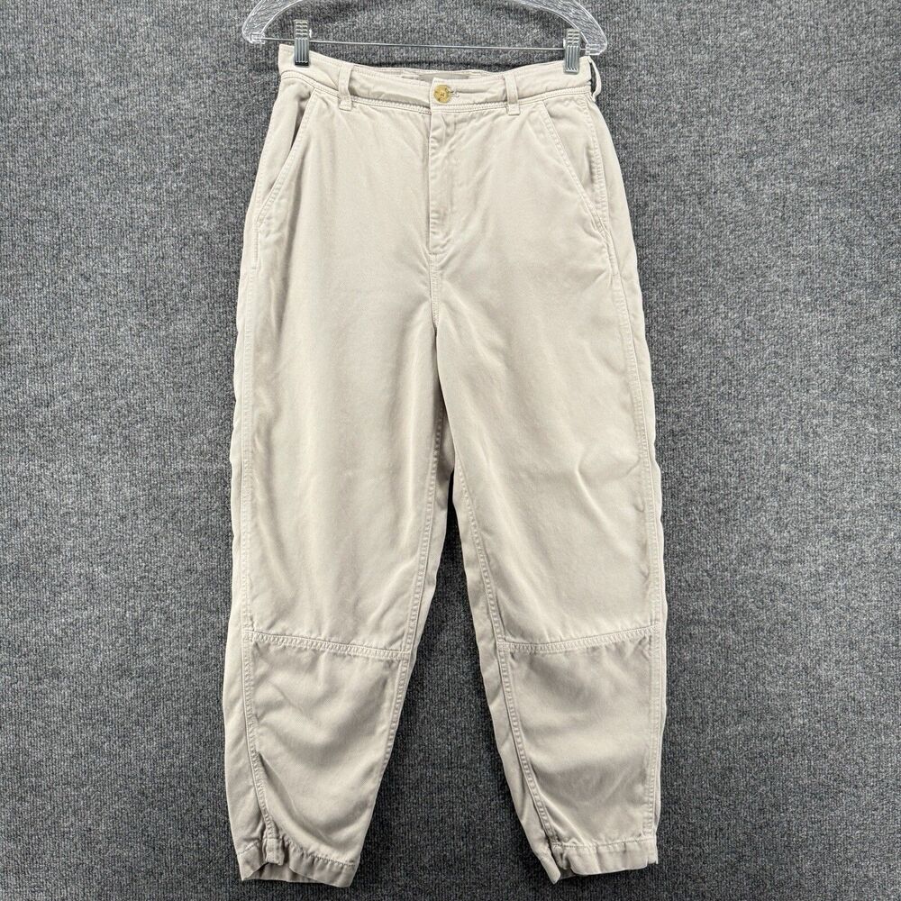 Everlane Pants Womens 4‎ Beige High Rise Tapered Grunge Casual Hippie 90s Boho
